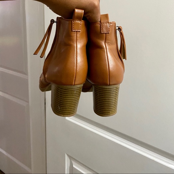 Faux Leather Ankle Boots - Brown - Picture 7 of 7